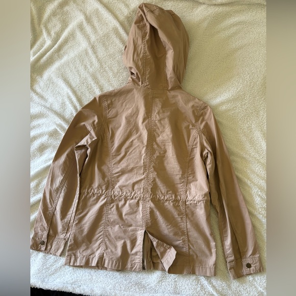 Forever 21 Color Beige Hooded Women’s Jacket Size Small - Picture 4 of 14